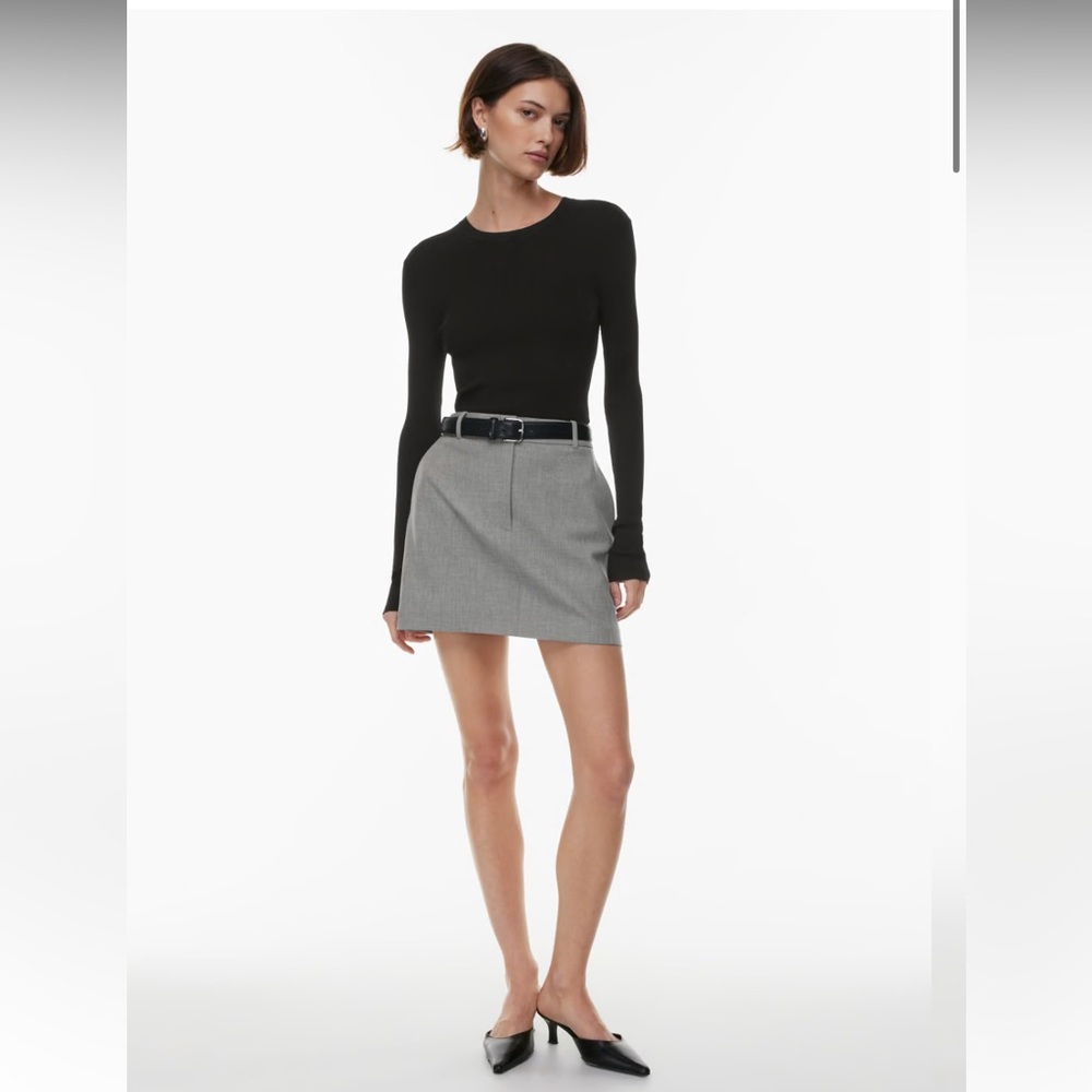 Aritzia Black and Gray Women's Skirt